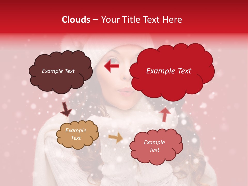 Girl Holding Seasonal PowerPoint Template