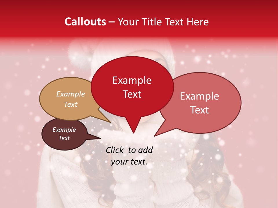 Girl Holding Seasonal PowerPoint Template