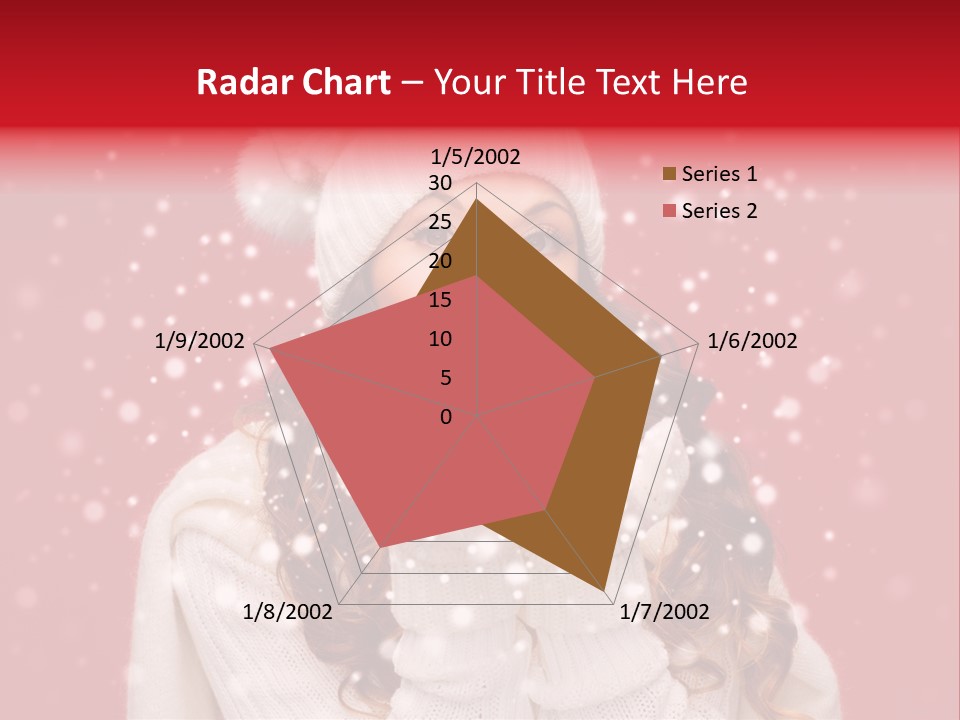 Girl Holding Seasonal PowerPoint Template