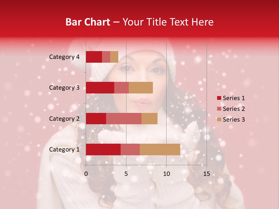 Girl Holding Seasonal PowerPoint Template