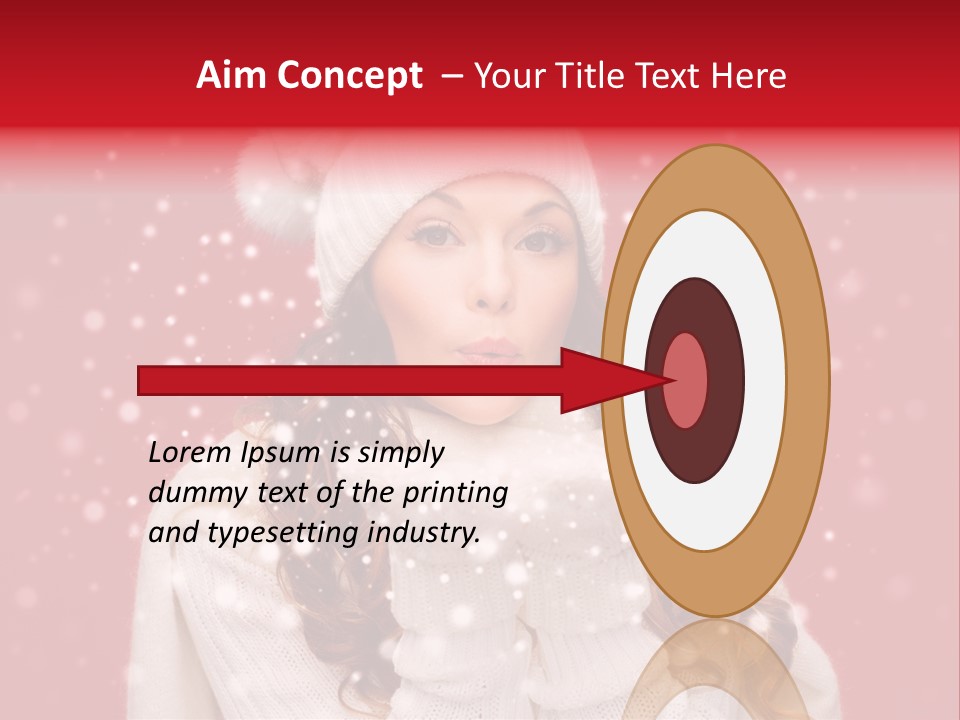 Girl Holding Seasonal PowerPoint Template