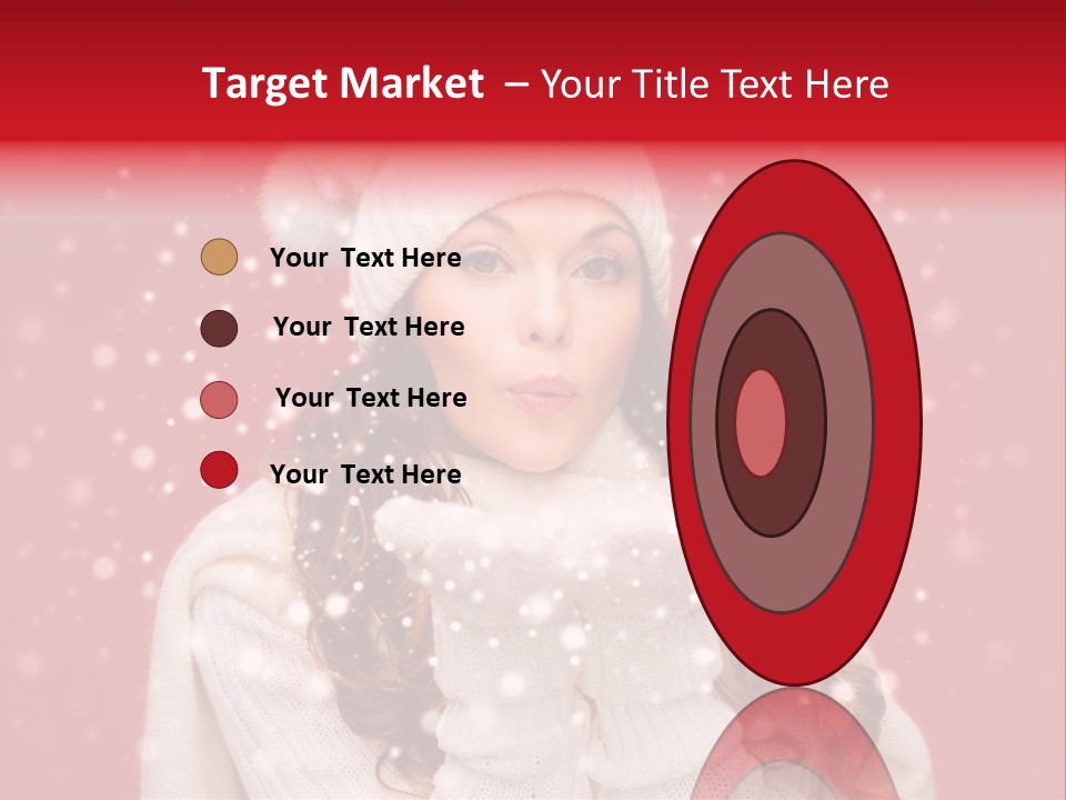 Girl Holding Seasonal PowerPoint Template