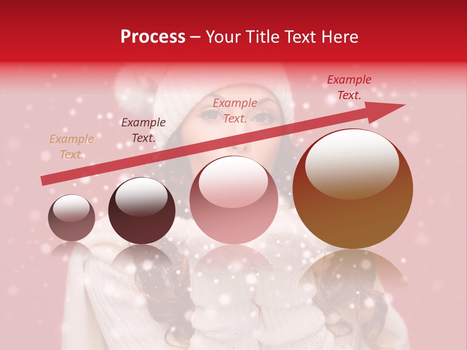 Girl Holding Seasonal PowerPoint Template