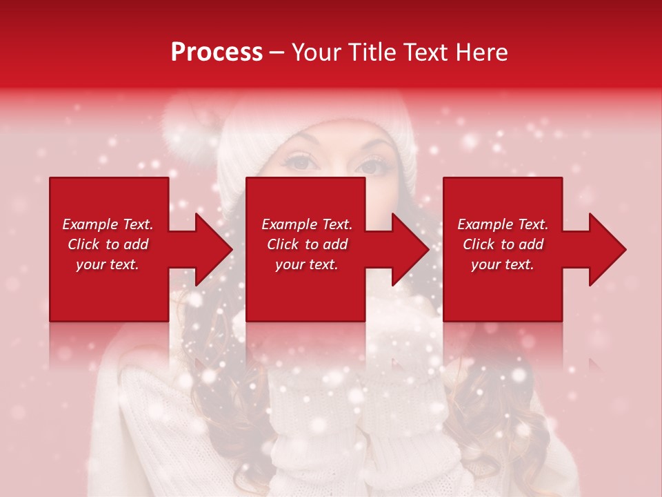 Girl Holding Seasonal PowerPoint Template