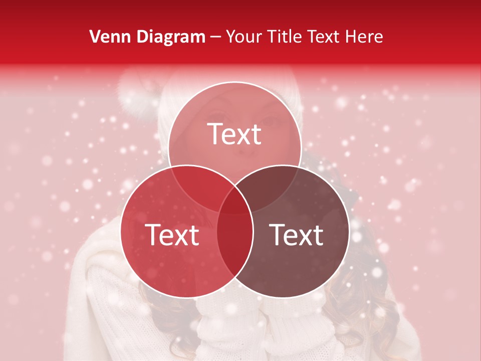 Girl Holding Seasonal PowerPoint Template