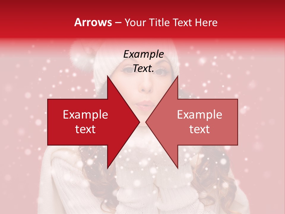 Girl Holding Seasonal PowerPoint Template