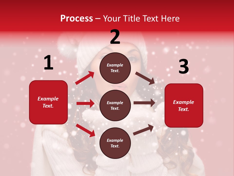 Girl Holding Seasonal PowerPoint Template