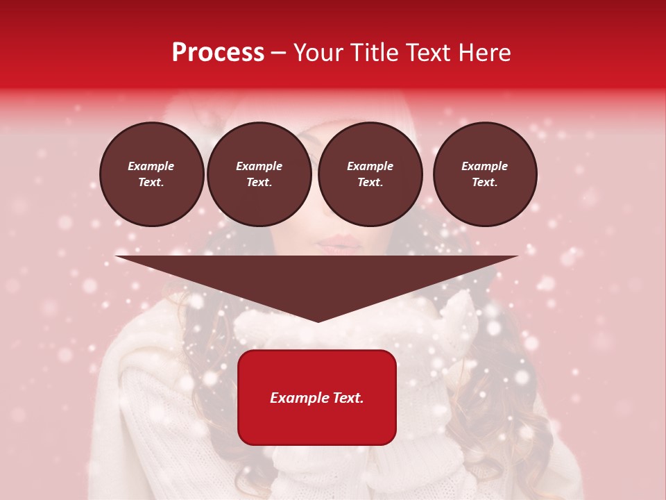 Girl Holding Seasonal PowerPoint Template