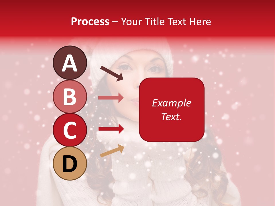 Girl Holding Seasonal PowerPoint Template