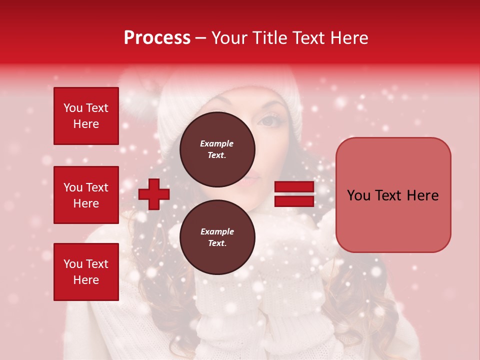 Girl Holding Seasonal PowerPoint Template