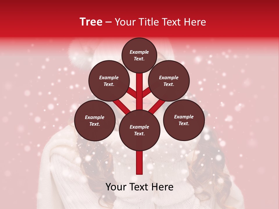 Girl Holding Seasonal PowerPoint Template
