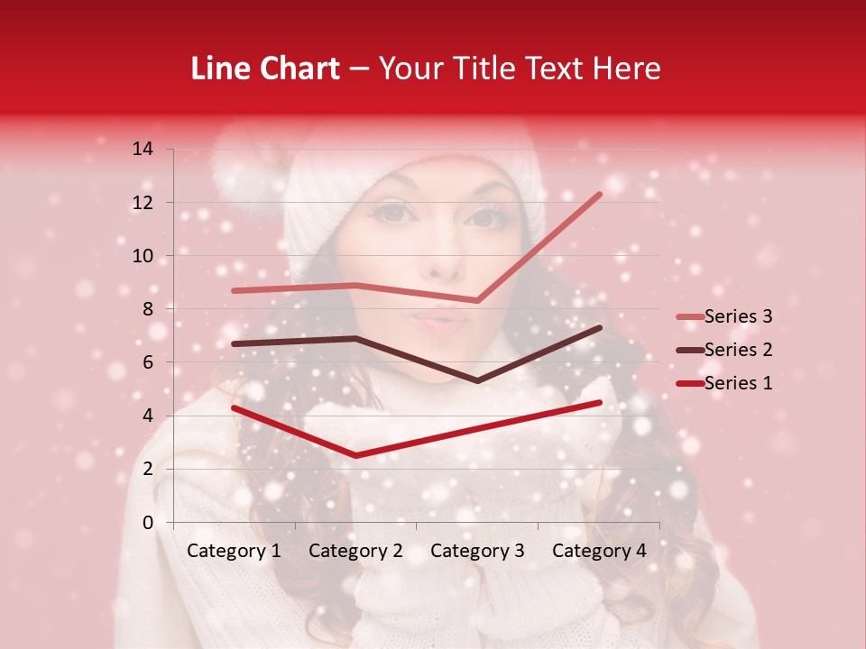 Girl Holding Seasonal PowerPoint Template