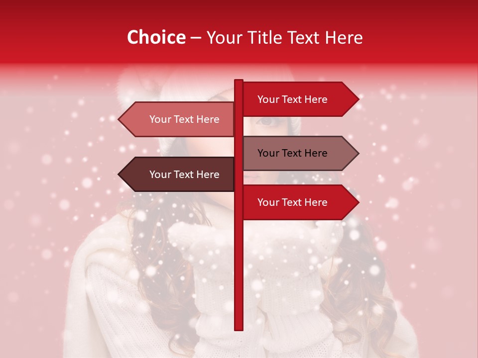 Girl Holding Seasonal PowerPoint Template