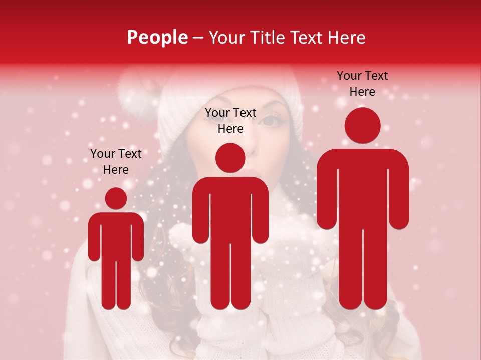 Girl Holding Seasonal PowerPoint Template