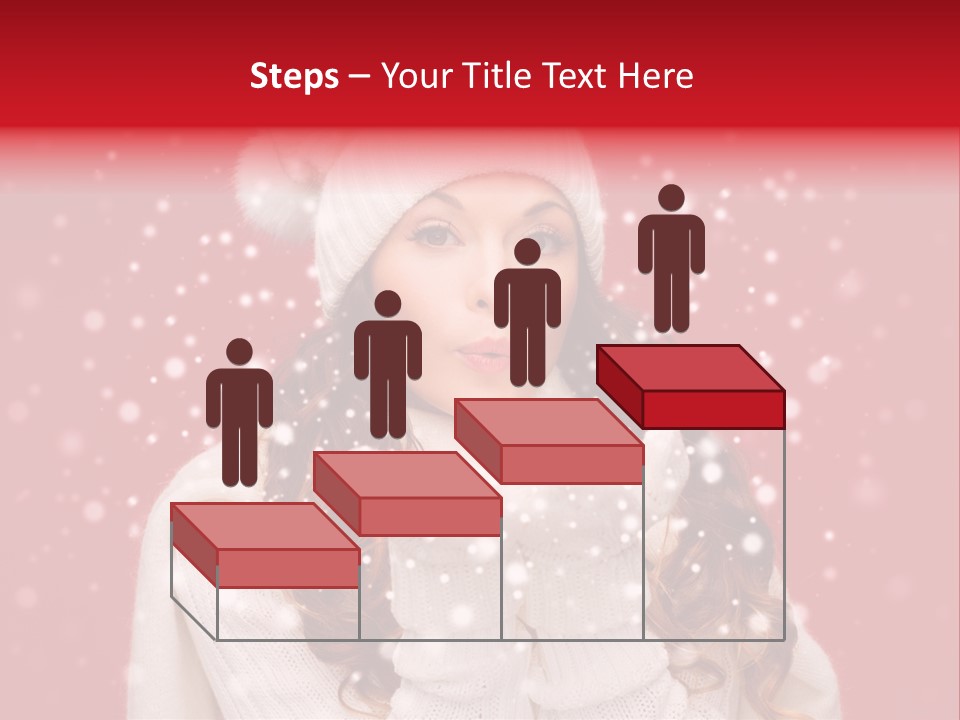 Girl Holding Seasonal PowerPoint Template