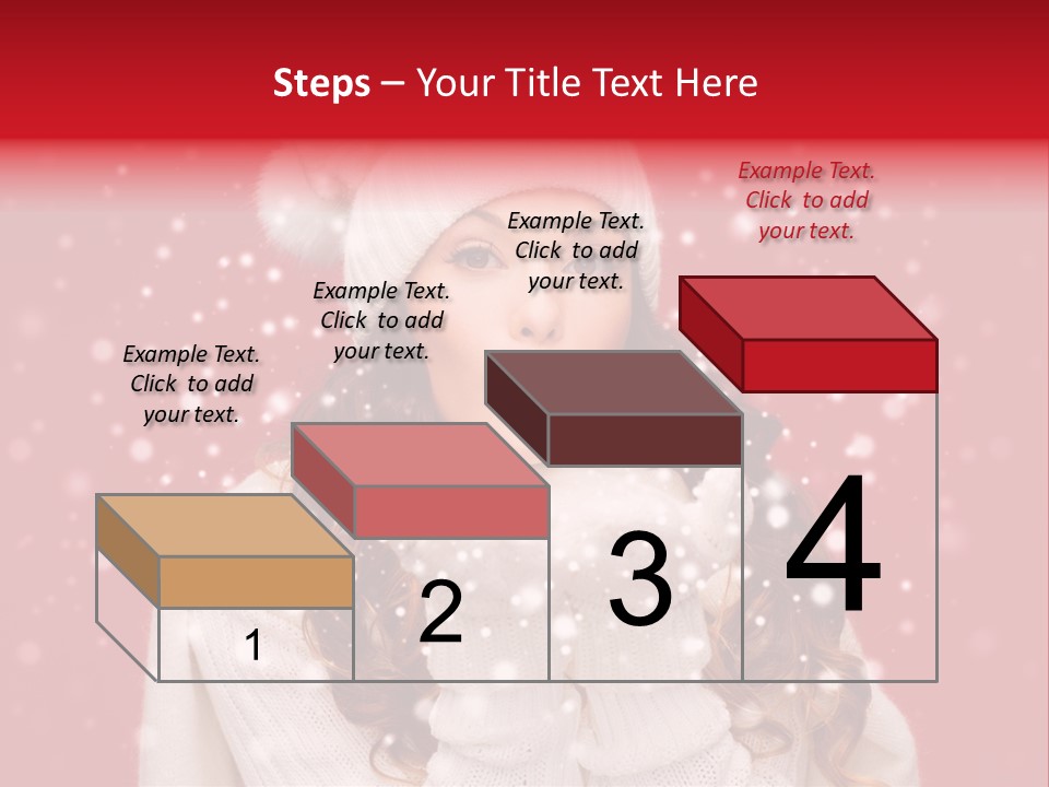 Girl Holding Seasonal PowerPoint Template