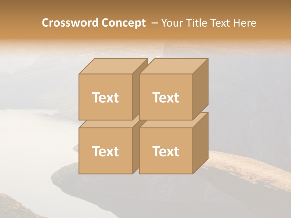 Chasm Troll Scandinavia PowerPoint Template