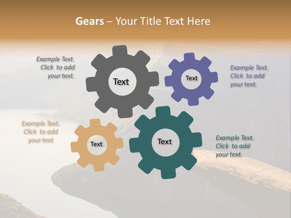 Chasm Troll Scandinavia PowerPoint Template