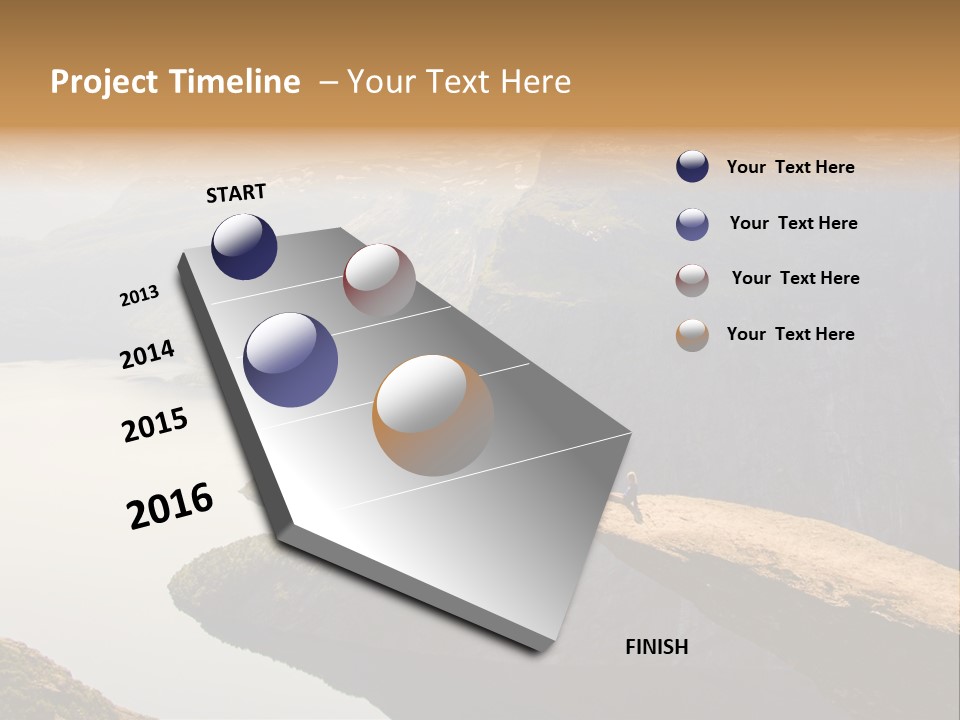 Chasm Troll Scandinavia PowerPoint Template