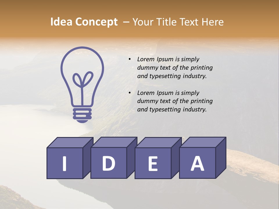 Chasm Troll Scandinavia PowerPoint Template