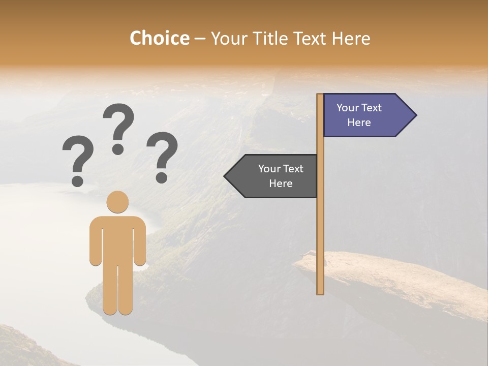 Chasm Troll Scandinavia PowerPoint Template