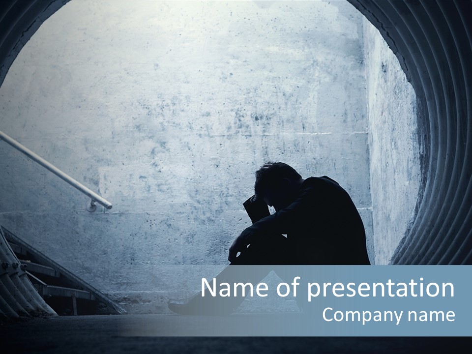 Down Debt Corporate PowerPoint Template