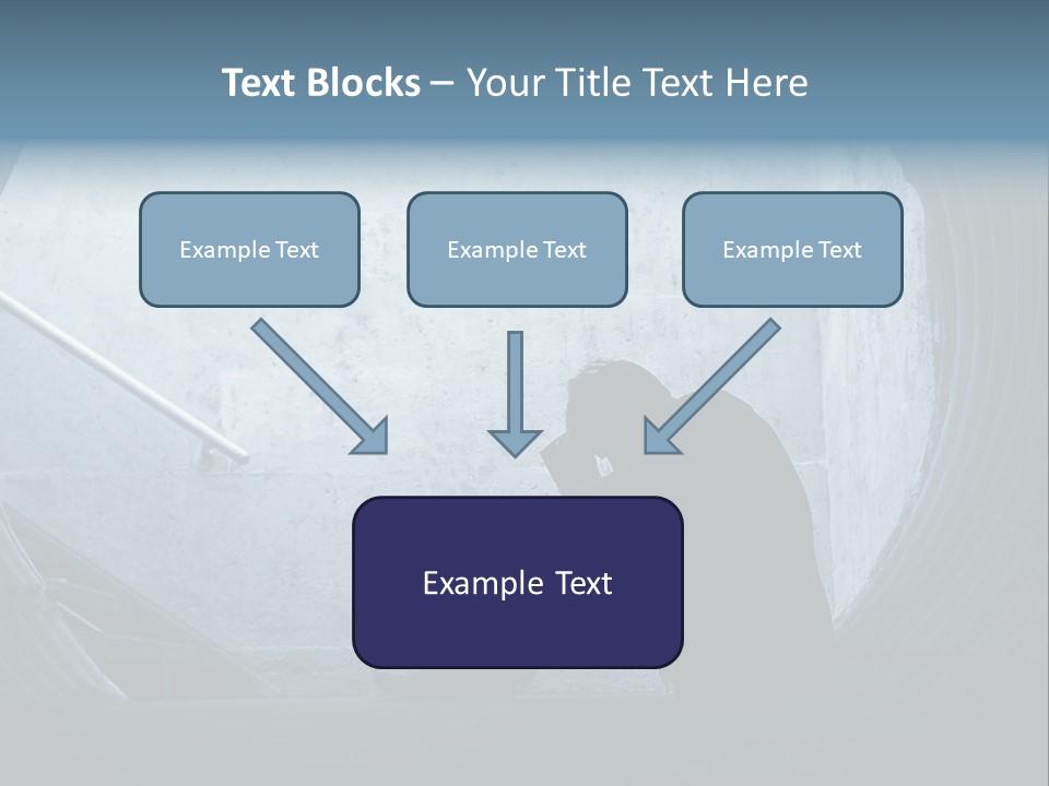 Down Debt Corporate PowerPoint Template