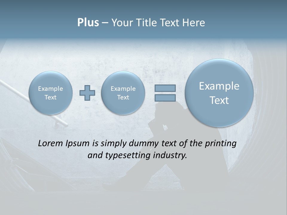Down Debt Corporate PowerPoint Template