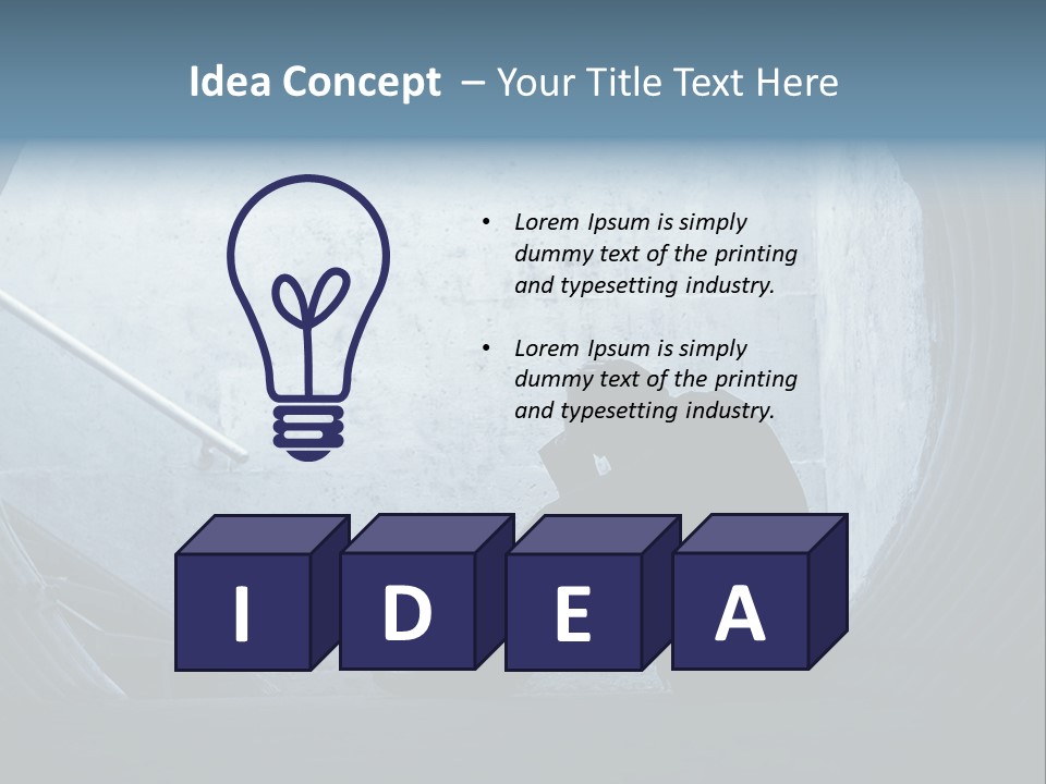 Down Debt Corporate PowerPoint Template