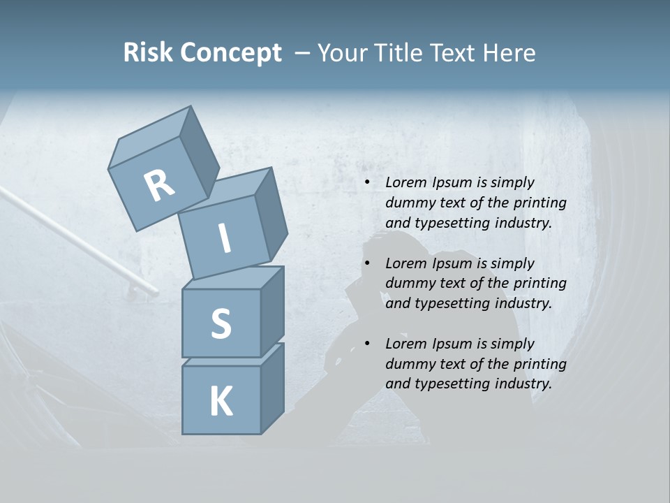 Down Debt Corporate PowerPoint Template