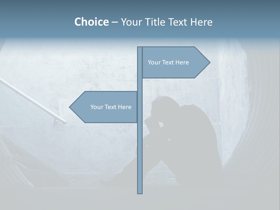 Down Debt Corporate PowerPoint Template
