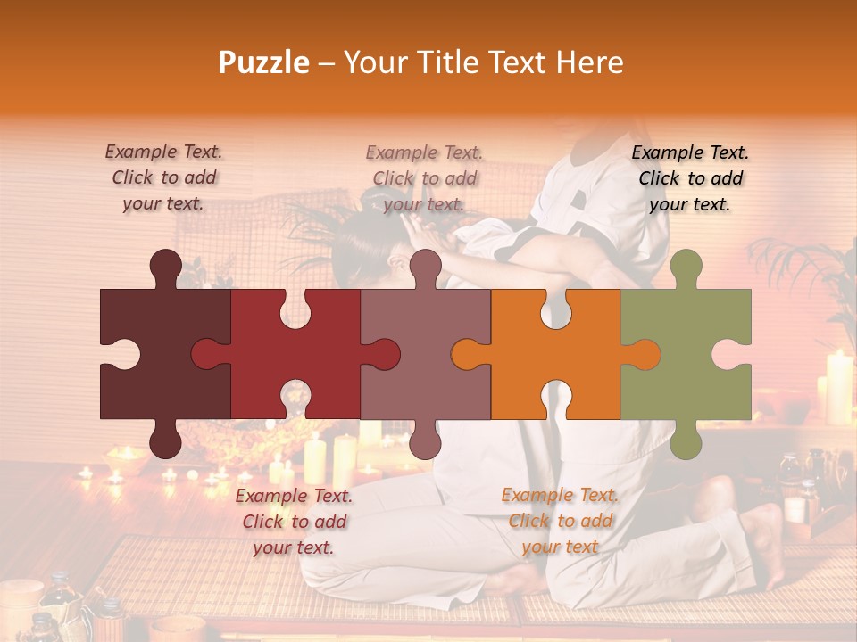 Woman Oil Thai Massage PowerPoint Template