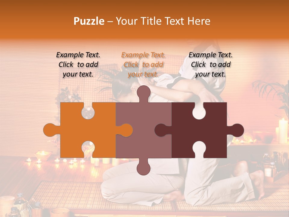 Woman Oil Thai Massage PowerPoint Template