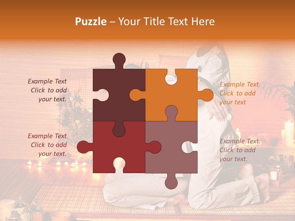 Woman Oil Thai Massage PowerPoint Template