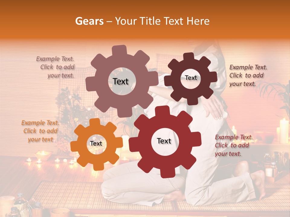 Woman Oil Thai Massage PowerPoint Template