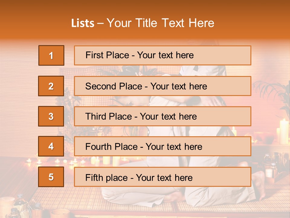 Woman Oil Thai Massage PowerPoint Template