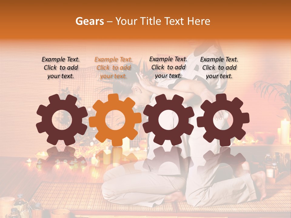 Woman Oil Thai Massage PowerPoint Template