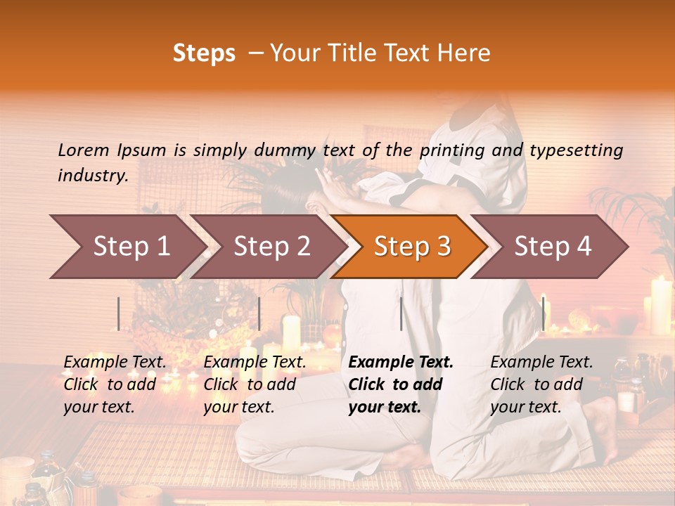 Woman Oil Thai Massage PowerPoint Template