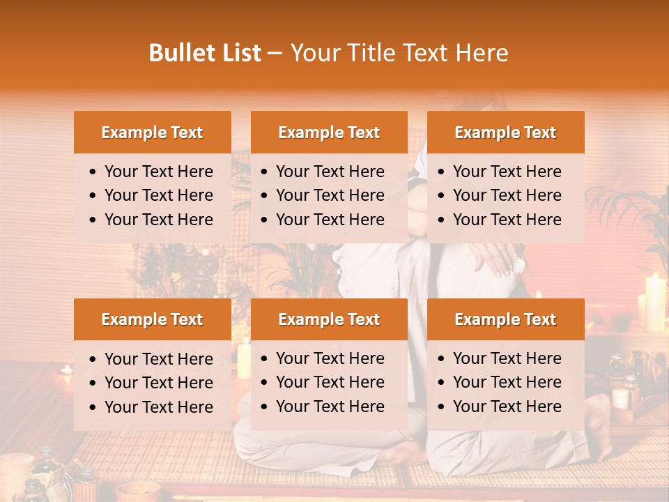 Woman Oil Thai Massage PowerPoint Template