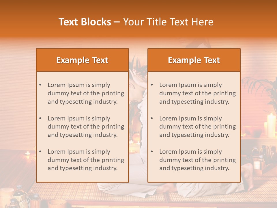 Woman Oil Thai Massage PowerPoint Template