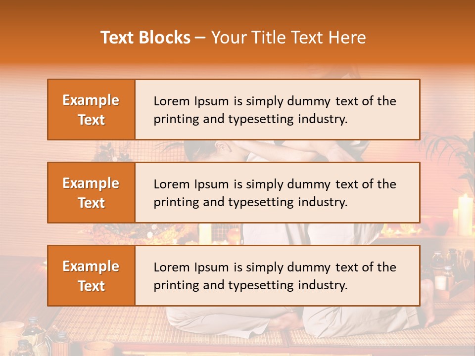 Woman Oil Thai Massage PowerPoint Template