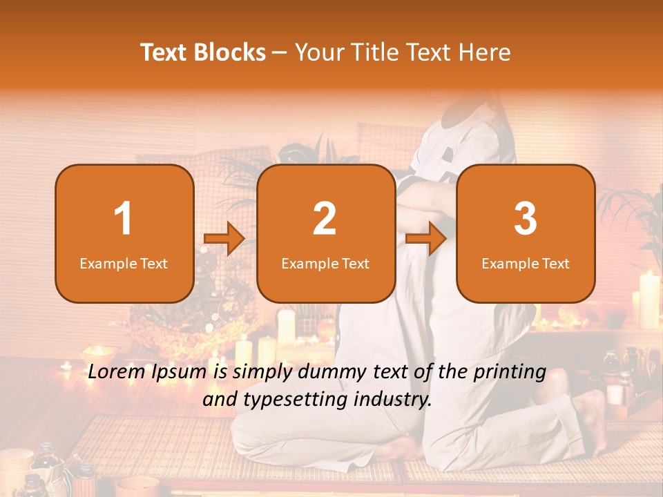 Woman Oil Thai Massage PowerPoint Template