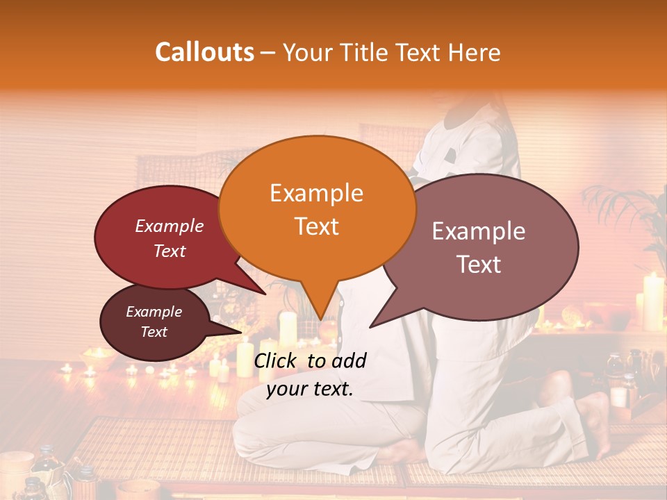 Woman Oil Thai Massage PowerPoint Template