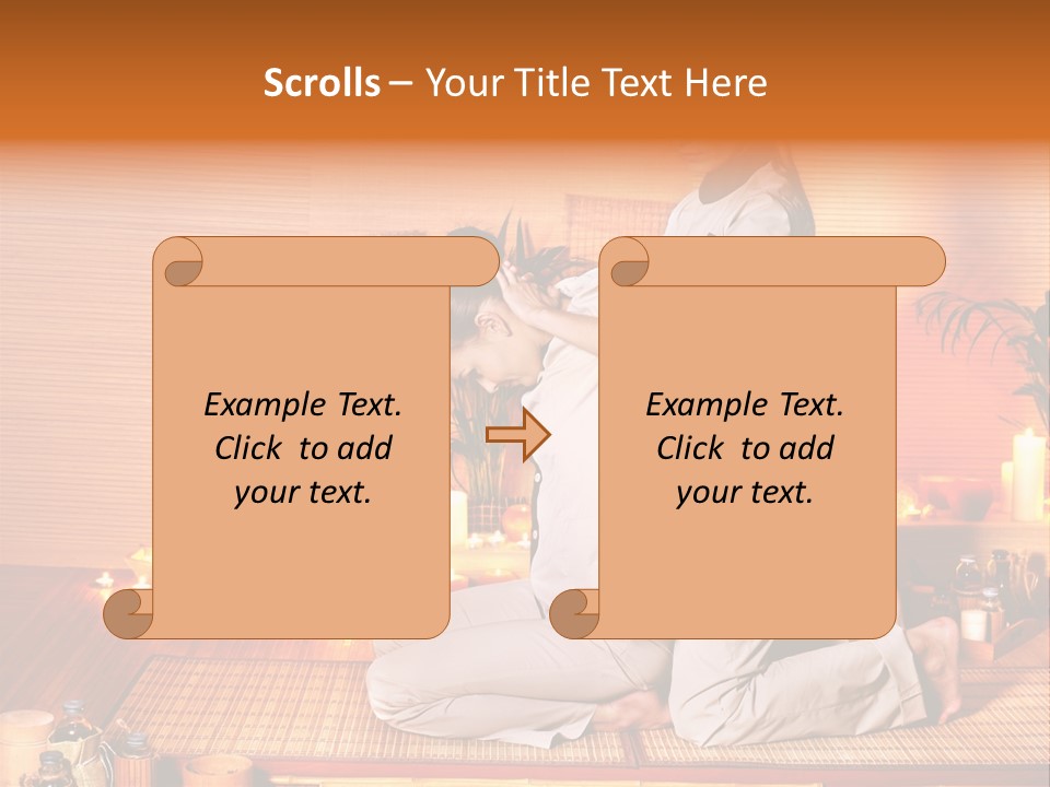 Woman Oil Thai Massage PowerPoint Template