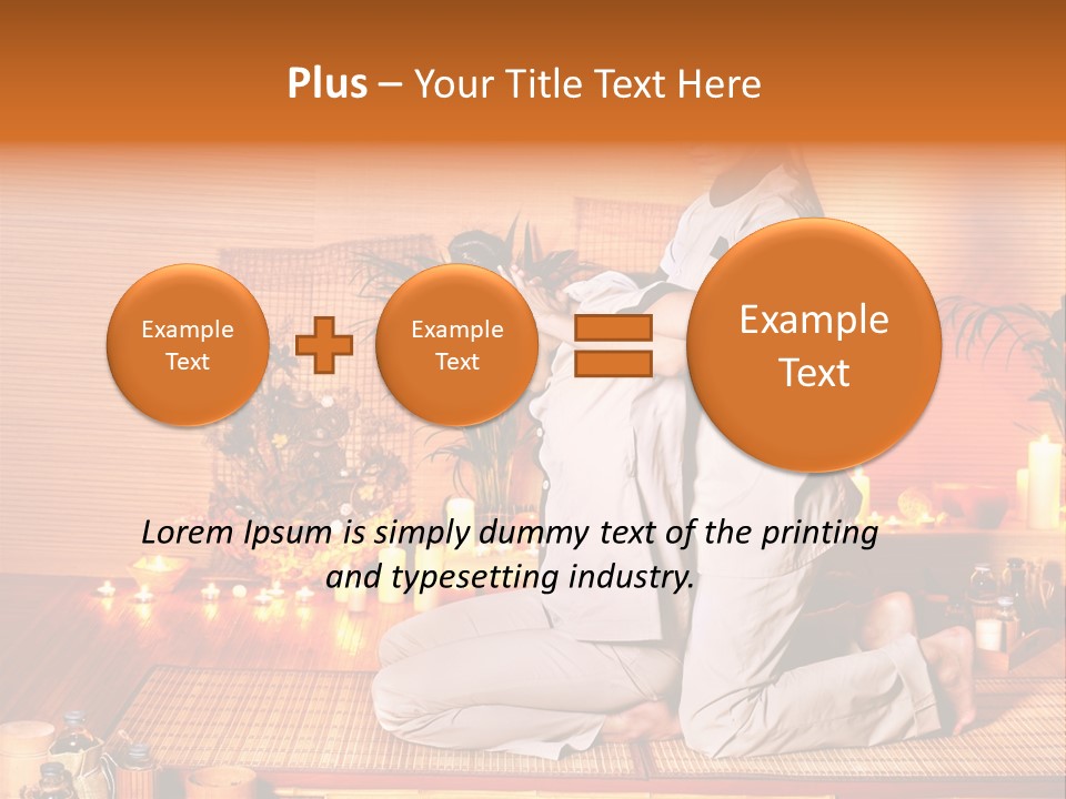 Woman Oil Thai Massage PowerPoint Template