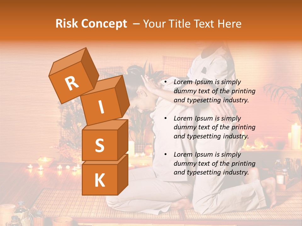 Woman Oil Thai Massage PowerPoint Template