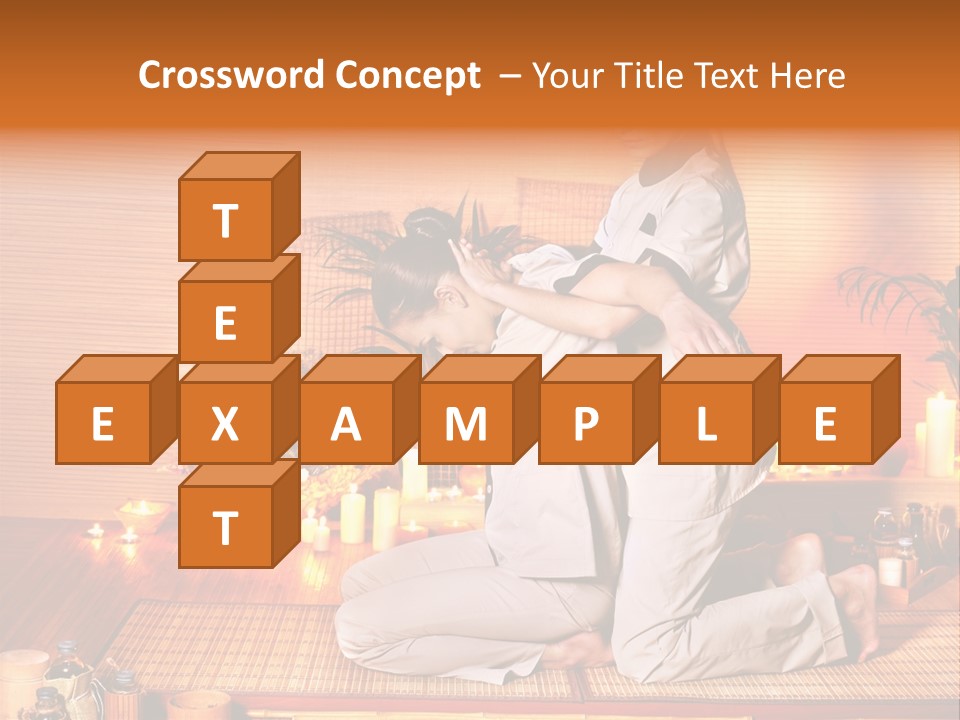 Woman Oil Thai Massage PowerPoint Template