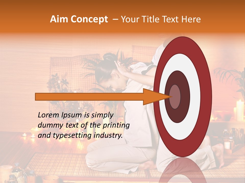 Woman Oil Thai Massage PowerPoint Template