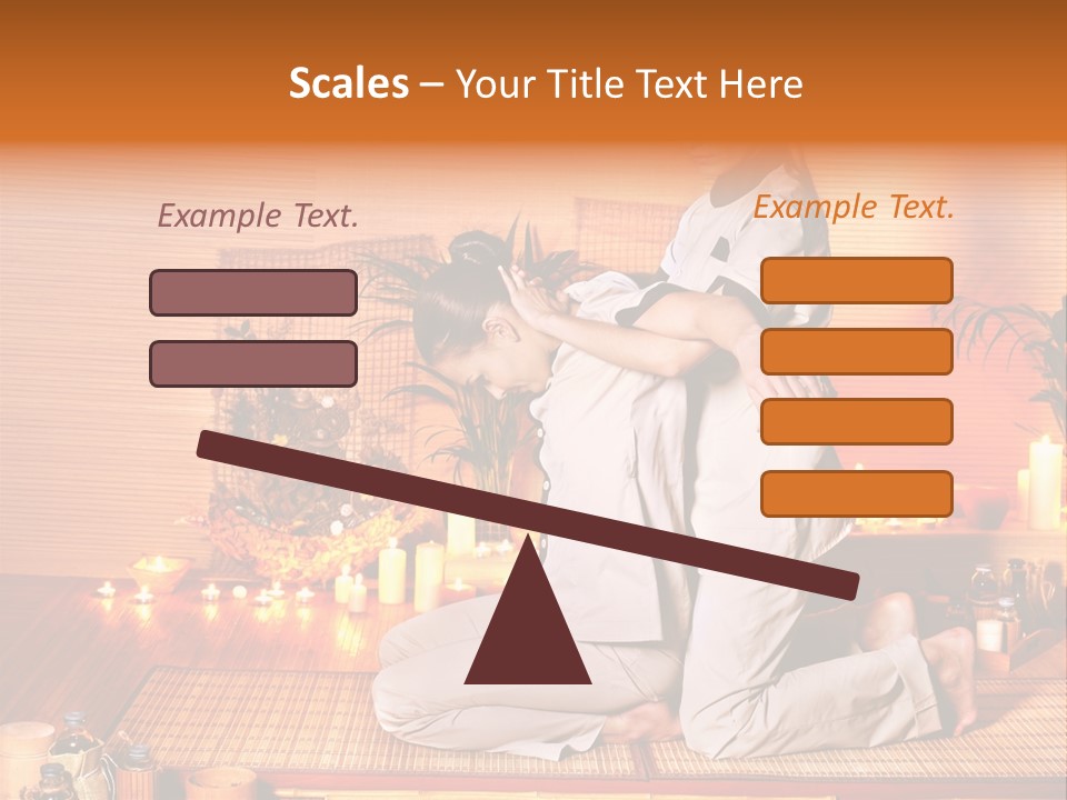 Woman Oil Thai Massage PowerPoint Template