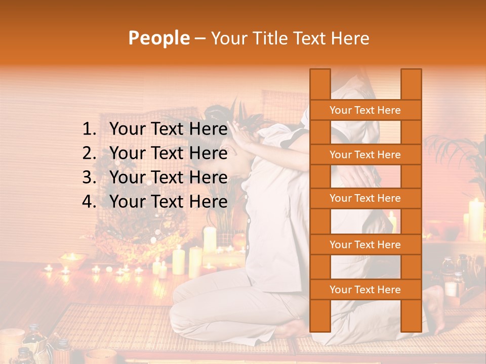 Woman Oil Thai Massage PowerPoint Template